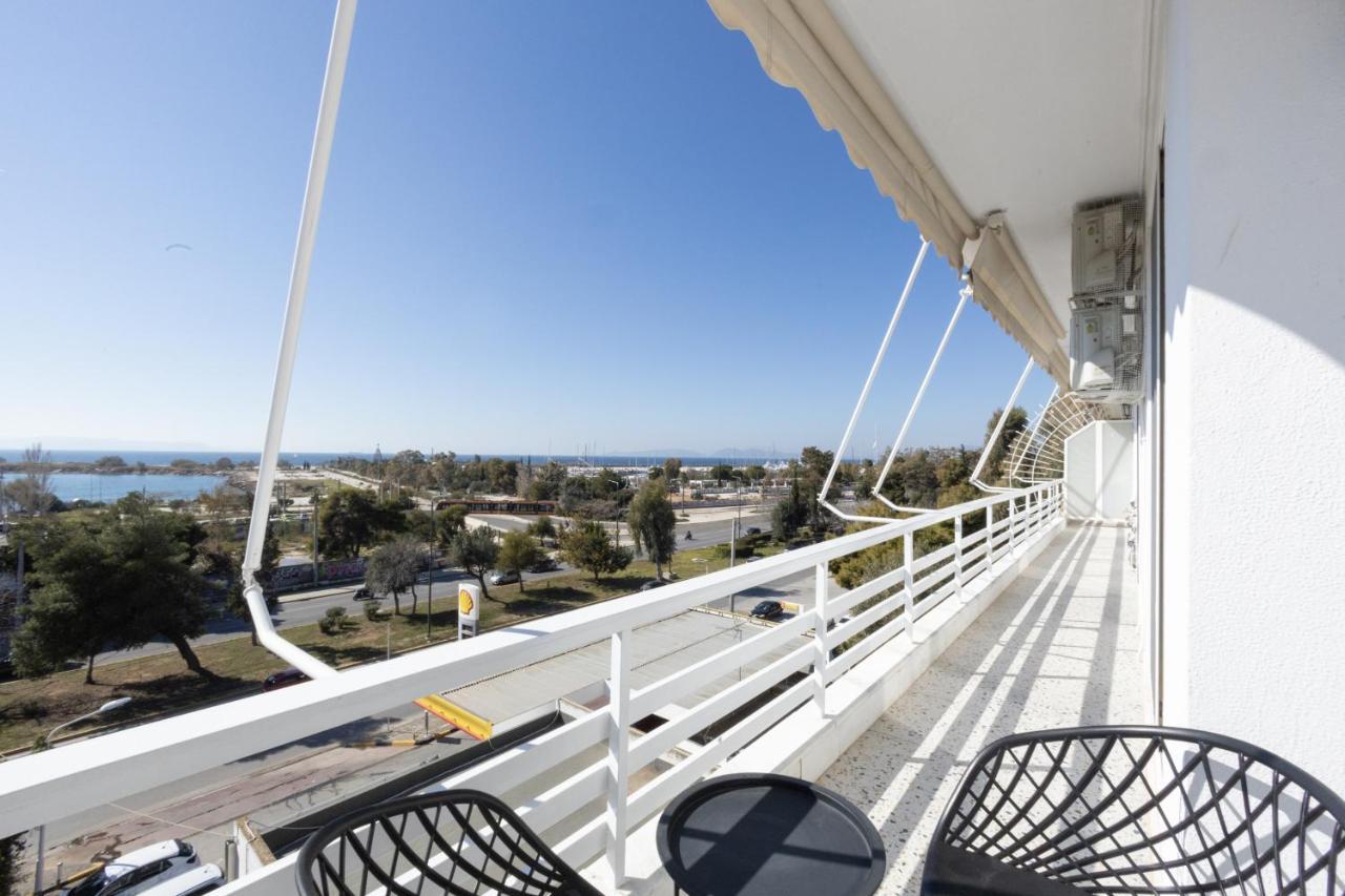 Modern Apt In Glyfada A Breath Away From The Sea - The View Atény Exteriér fotografie