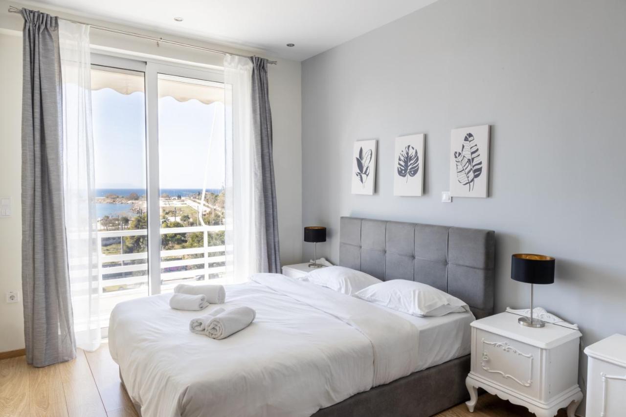 Modern Apt In Glyfada A Breath Away From The Sea - The View Atény Exteriér fotografie